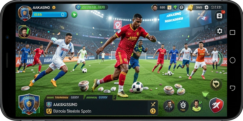 Tangkapan layar AAKASINO dengan gameplay olahraga yang mendebarkan.