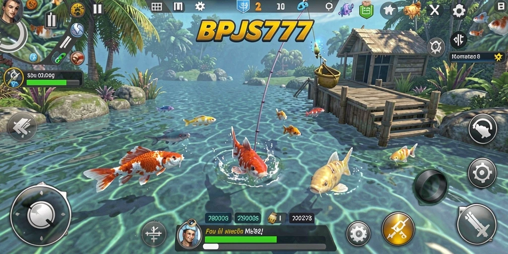 Tampilan menakjubkan dari gameplay memancing di BPJS777.