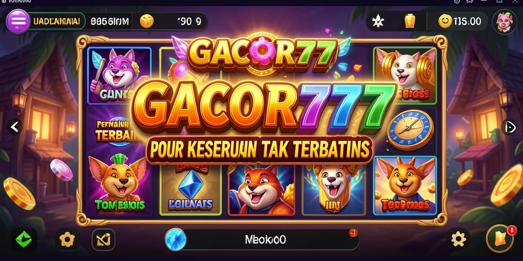 Tampilan menarik dari gameplay Slot GACOR777 yang mendebarkan.