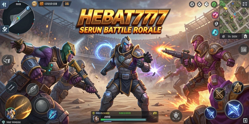 Tampilan dinamis dari gameplay menegangkan HEBAT777.