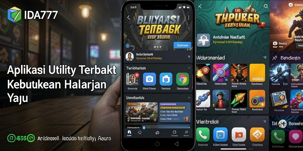 Tampilan utama IDA777 dengan antarmuka yang sederhana dan fitur bermanfaat.