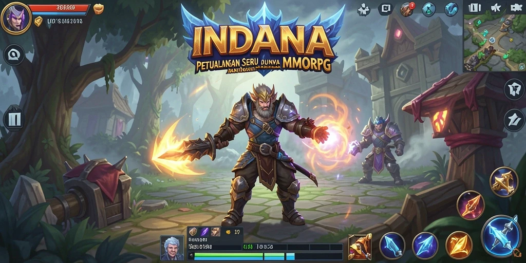Tampilan gameplay seru dari INDAAA dalam dunia MMORPG yang menakjubkan.