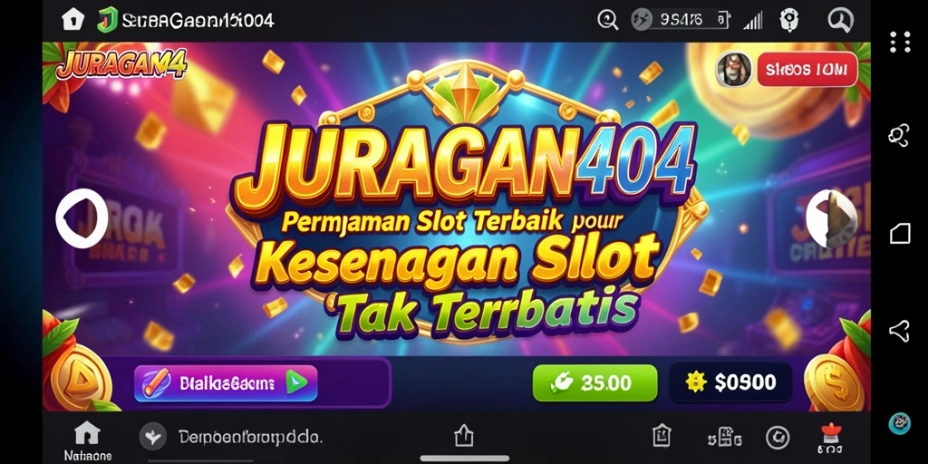 Gameplay Slot yang penuh warna dan menarik dalam JURAGAN404.