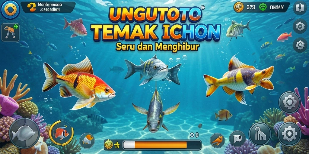 Tampilan seru gameplay Tembak Ikan di UNGUTOTO.