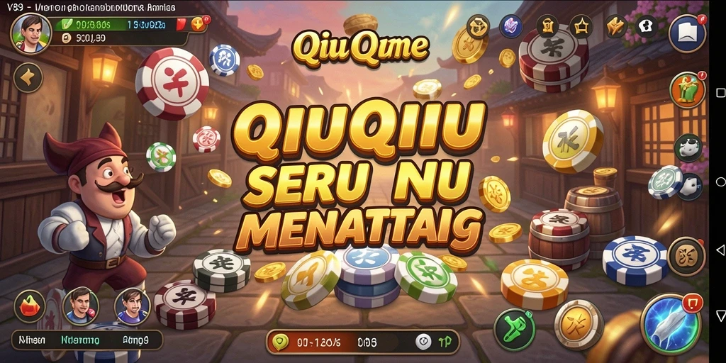 Tampilan gameplay QiuQiu yang menegangkan dan kompetitif.
